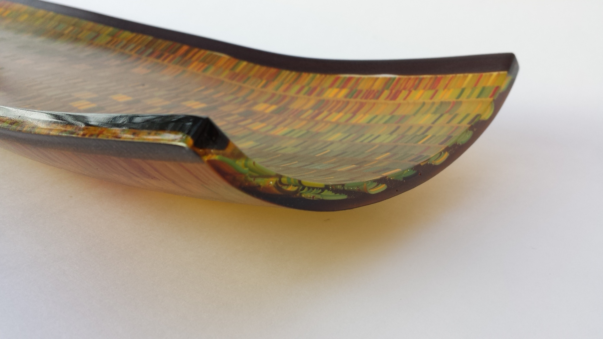 The end view of a channel plate created using the Tapestry process.